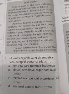 Informasi sejarah yang disampaikan pada paragraf pertama adalah??!!​