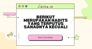 Berikut merupakan hadits yang terputus sanadnya kecuali