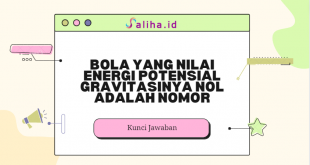 Bola yang nilai energi potensial gravitasinya nol adalah nomor