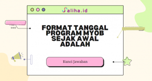 Format tanggal program myob sejak awal adalah