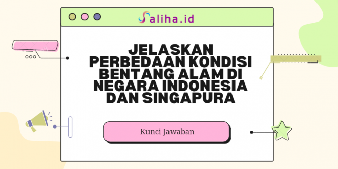 Jelaskan perbedaan kondisi bentang alam di negara indonesia dan singapura