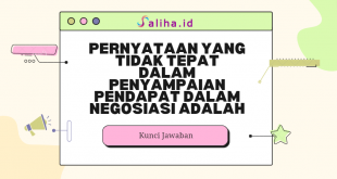 Pernyataan yang tidak tepat dalam penyampaian pendapat dalam negosiasi adalah