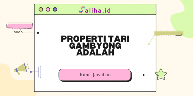 Properti tari gambyong adalah