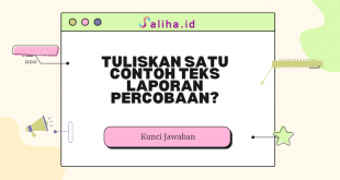 Tuliskan satu contoh teks laporan percobaan?