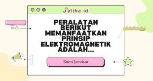 Peralatan berikut memanfaatkan prinsip elektromagnetik adalah...