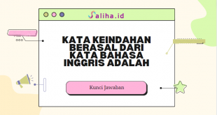 Kata keindahan berasal dari kata bahasa inggris adalah