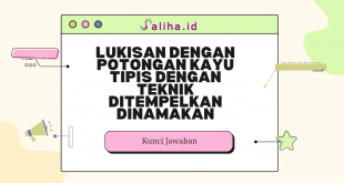 Lukisan dengan potongan kayu tipis dengan teknik ditempelkan dinamakan