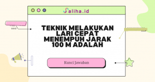 Teknik melakukan lari cepat menempuh jarak 100 m adalah