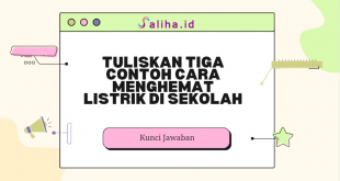 Tuliskan tiga contoh cara menghemat listrik di sekolah