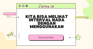 kita bisa melihat interval nada dengan menggunakan