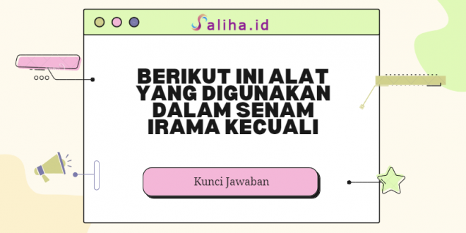 Berikut ini alat yang digunakan dalam senam irama kecuali