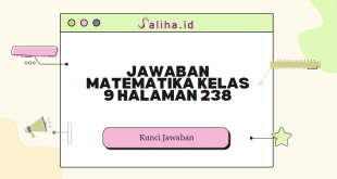 Jawaban matematika kelas 9 halaman 238