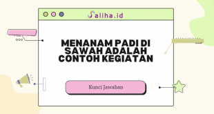 Menanam padi di sawah adalah contoh kegiatan