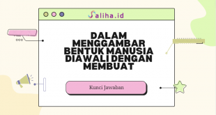 dalam menggambar bentuk manusia diawali dengan membuat